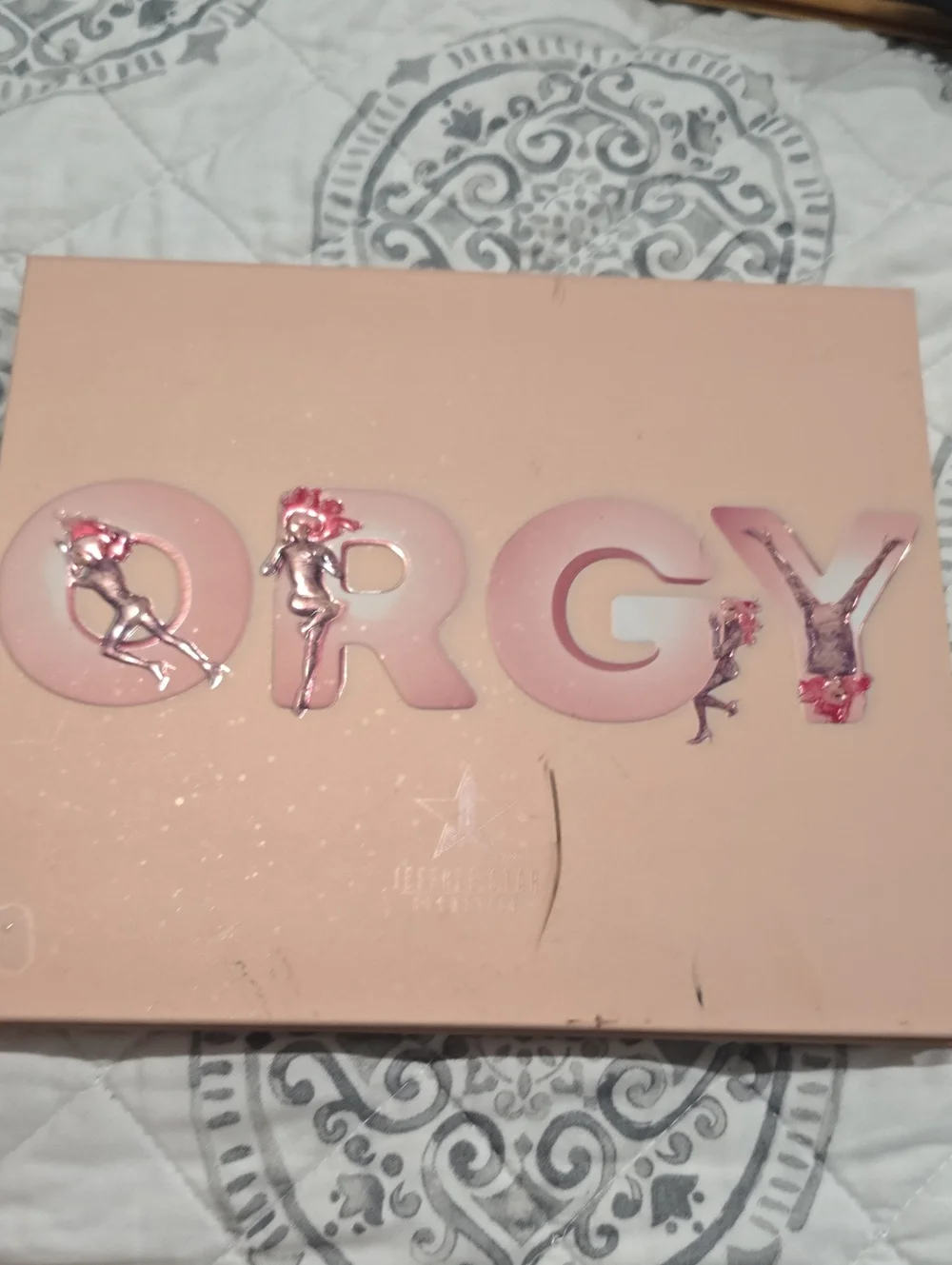 Jeffree Star Orgy Eyeshadow Palette - Pale Pink with Rose Accents